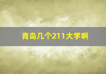 青岛几个211大学啊