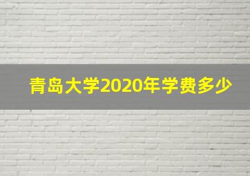 青岛大学2020年学费多少