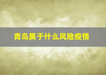 青岛属于什么风险疫情