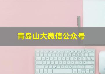 青岛山大微信公众号