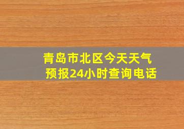 青岛市北区今天天气预报24小时查询电话