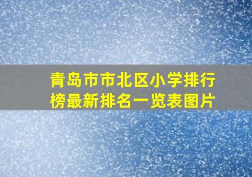 青岛市市北区小学排行榜最新排名一览表图片