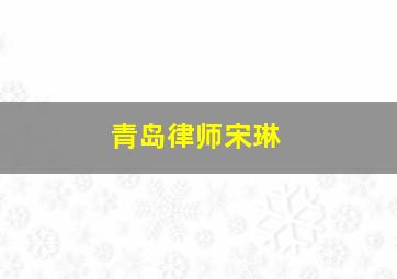 青岛律师宋琳