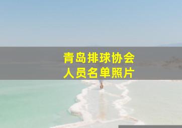 青岛排球协会人员名单照片