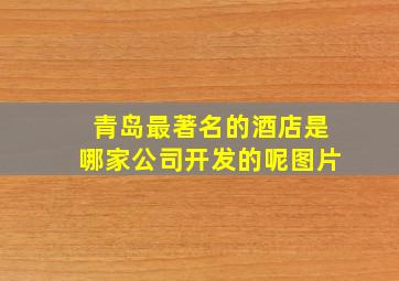 青岛最著名的酒店是哪家公司开发的呢图片