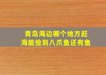 青岛海边哪个地方赶海能捡到八爪鱼还有鱼