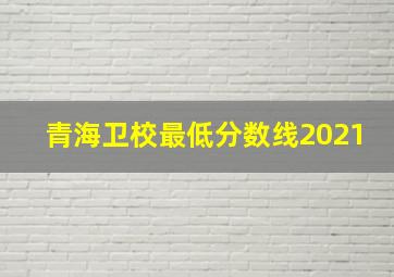 青海卫校最低分数线2021