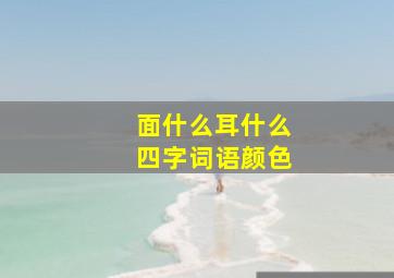 面什么耳什么四字词语颜色