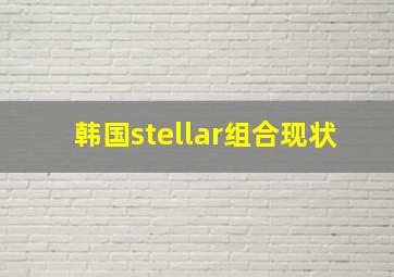 韩国stellar组合现状