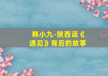 韩小九-陕西话《遇见》背后的故事