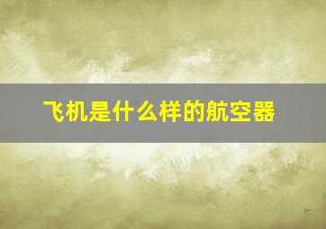 飞机是什么样的航空器