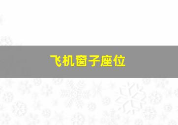 飞机窗子座位