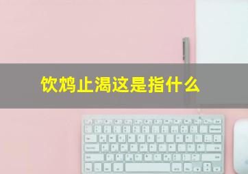 饮鸩止渴这是指什么