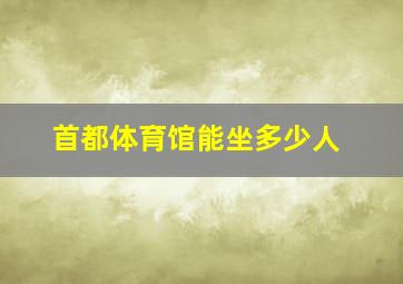 首都体育馆能坐多少人