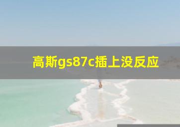 高斯gs87c插上没反应