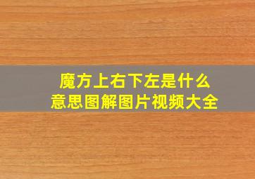 魔方上右下左是什么意思图解图片视频大全