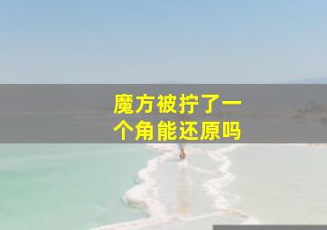 魔方被拧了一个角能还原吗