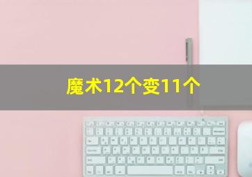 魔术12个变11个