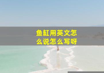 鱼缸用英文怎么说怎么写呀