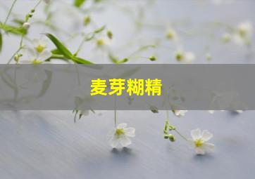 麦芽糊精