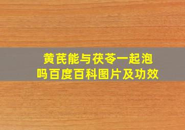 黄芪能与茯苓一起泡吗百度百科图片及功效