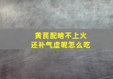 黄芪配啥不上火还补气虚呢怎么吃