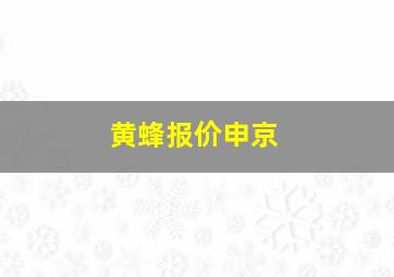 黄蜂报价申京