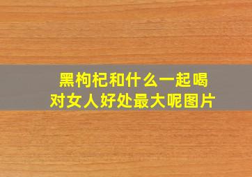 黑枸杞和什么一起喝对女人好处最大呢图片