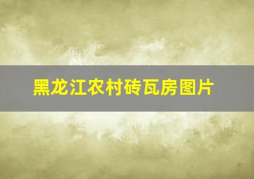 黑龙江农村砖瓦房图片