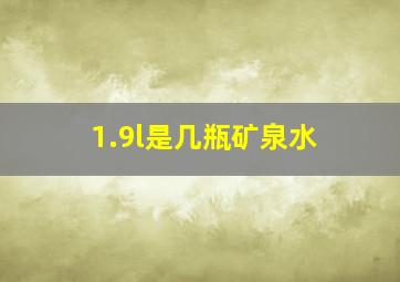 1.9l是几瓶矿泉水