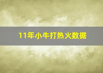 11年小牛打热火数据