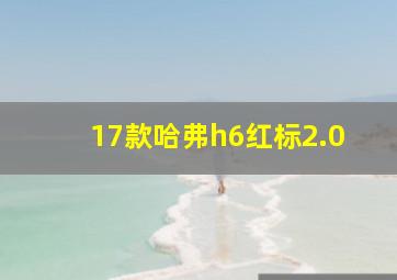 17款哈弗h6红标2.0