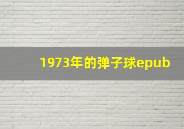 1973年的弹子球epub