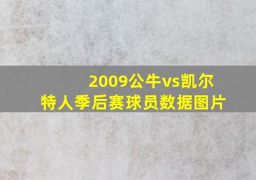 2009公牛vs凯尔特人季后赛球员数据图片