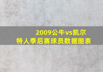 2009公牛vs凯尔特人季后赛球员数据图表