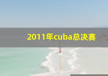 2011年cuba总决赛