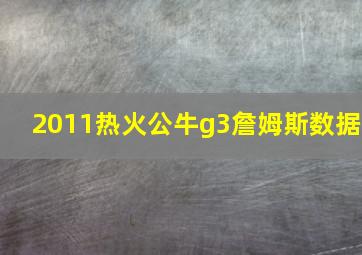 2011热火公牛g3詹姆斯数据