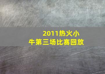 2011热火小牛第三场比赛回放