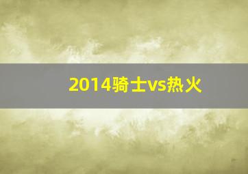 2014骑士vs热火