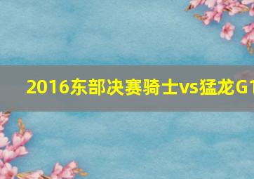 2016东部决赛骑士vs猛龙G1