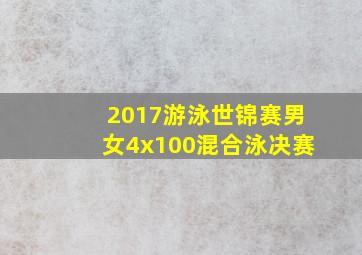 2017游泳世锦赛男女4x100混合泳决赛