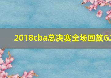 2018cba总决赛全场回放G2