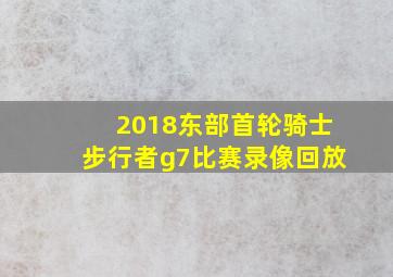 2018东部首轮骑士步行者g7比赛录像回放