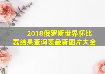 2018俄罗斯世界杯比赛结果查询表最新图片大全