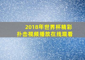 2018年世界杯精彩扑击视频播放在线观看