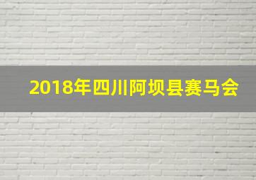 2018年四川阿坝县赛马会