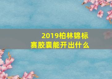 2019柏林锦标赛胶囊能开出什么