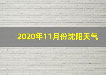 2020年11月份沈阳天气