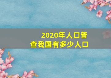 2020年人口普查我国有多少人口