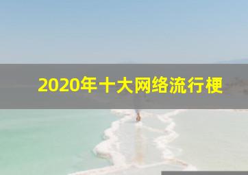 2020年十大网络流行梗